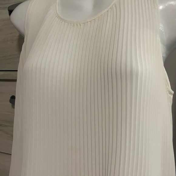 Zara sleeveless ribbed pleated passementerie blouse size XS - Picture 3 of 6